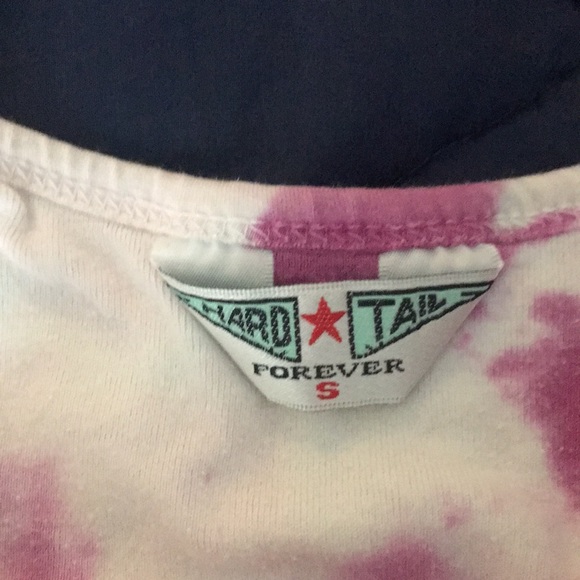 Hard tail tie dye cotton yoga top - Picture 3 of 3